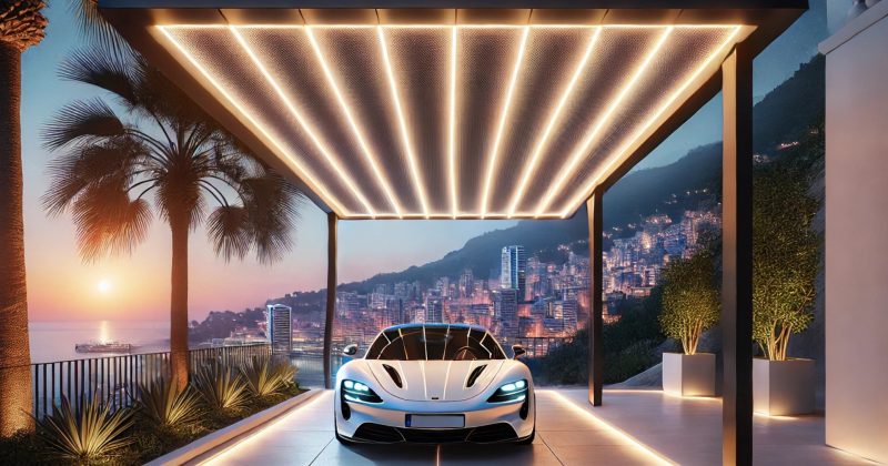 Sublimez votre abri voiture avec un éclairage LED.