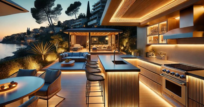 Fabrication sur mesure de ruban LED pour votre cuisine d'été à antibes