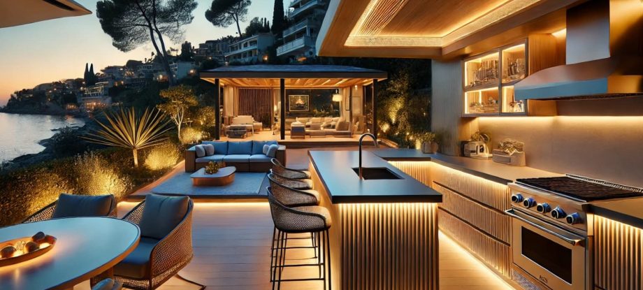 Fabrication sur mesure de ruban LED pour votre cuisine d'été à antibes