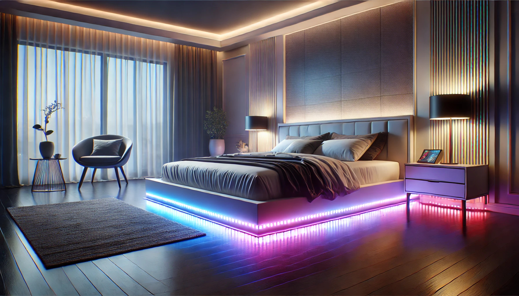 Illuminer votre lit avec un ruban LED 