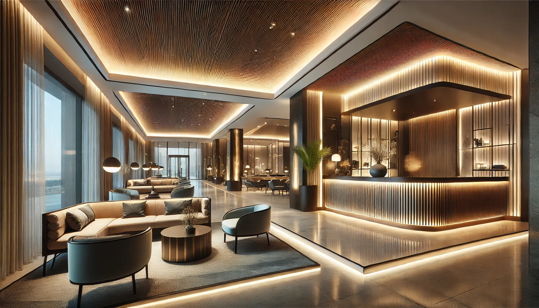 Illuminer votre plafond de hall d'hôtel avec un éclairage LED unique
