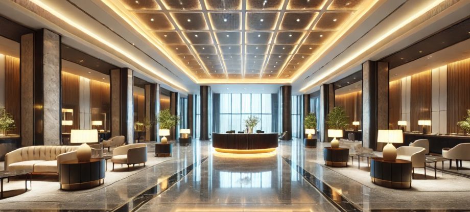 Eclairage LED pour votre hall d'hôtel.