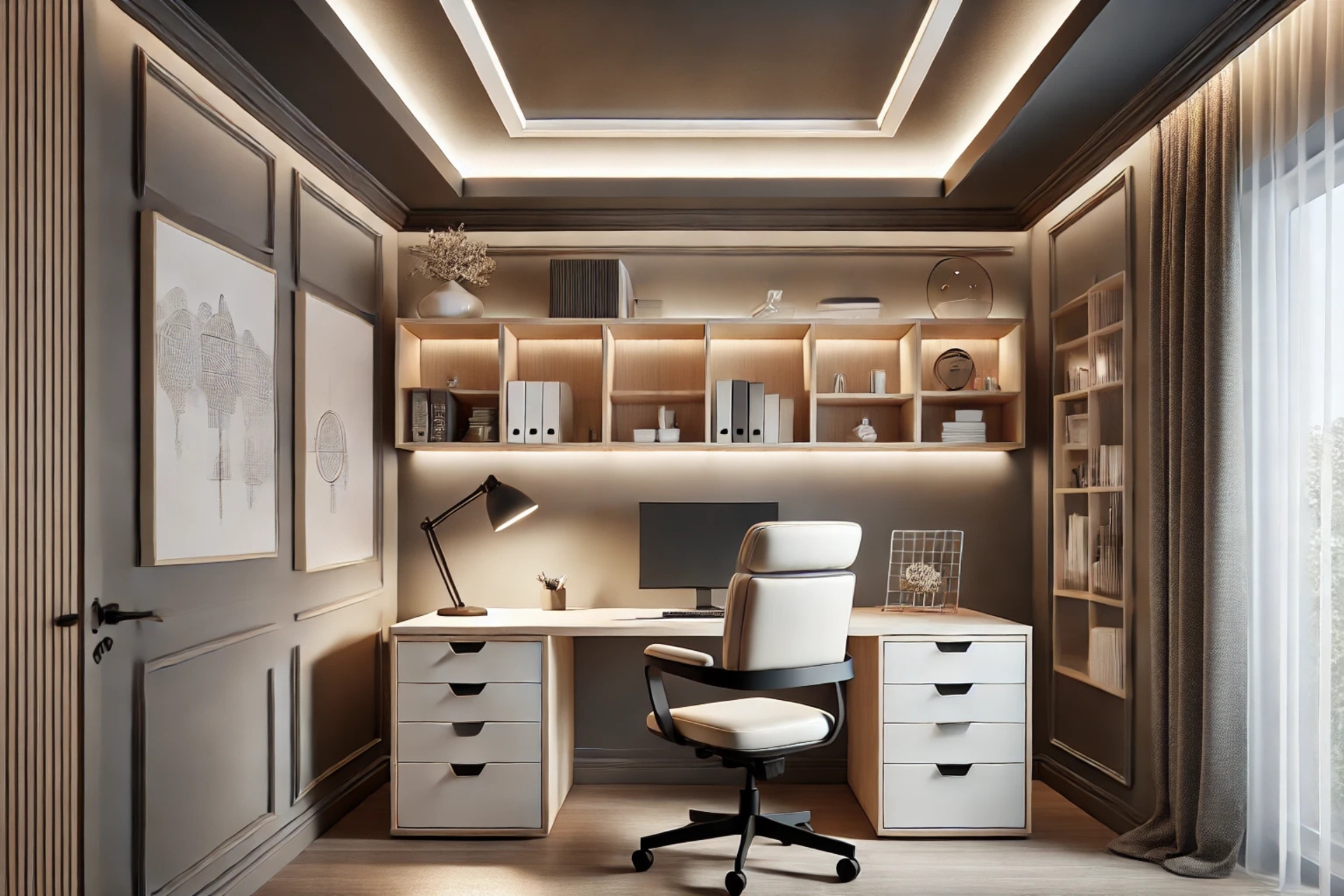 Mettez un éclairage LED pour votre plafond pour une meilleure visibilité.