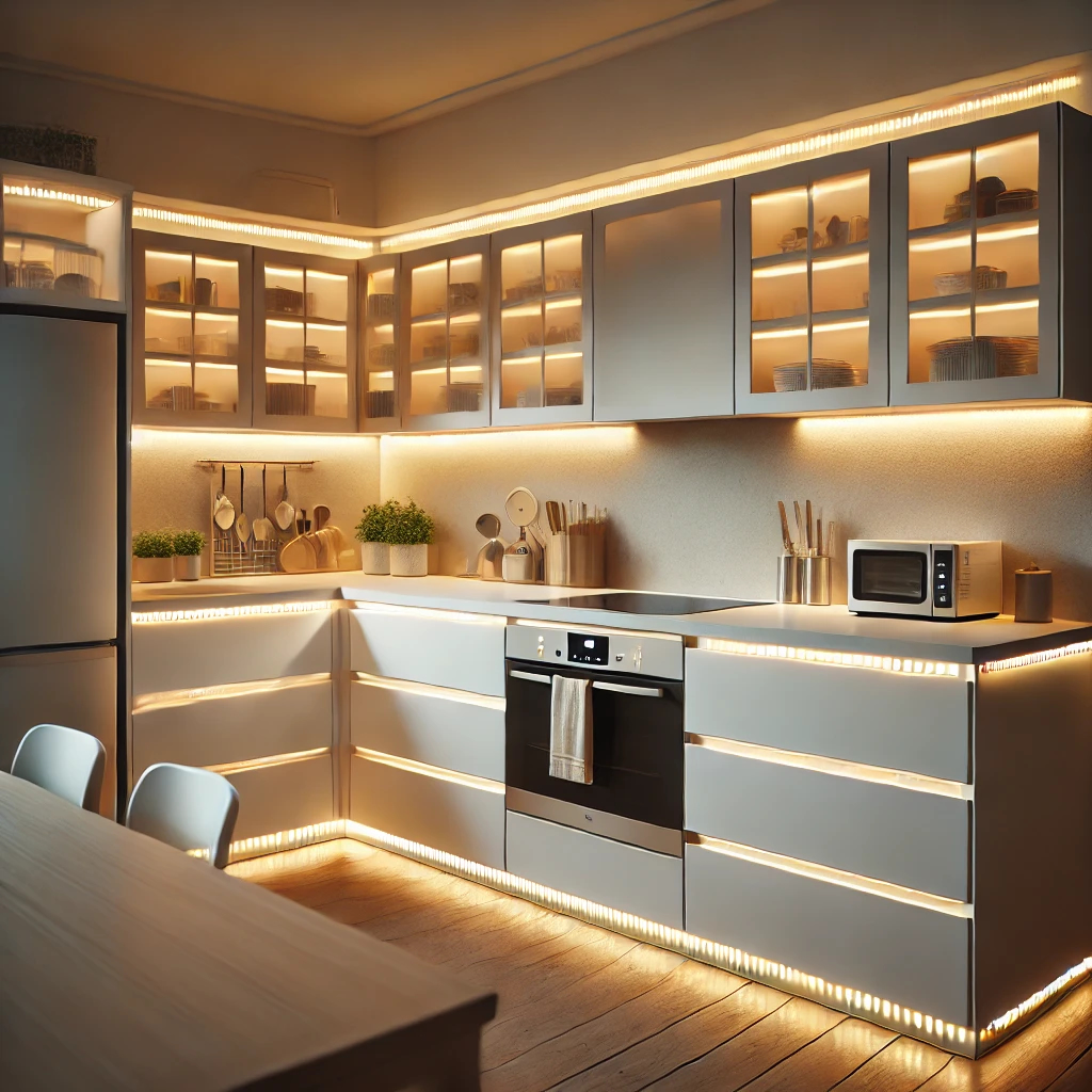 Rajoutez un éclairage LED sous vos meubles Ikea 