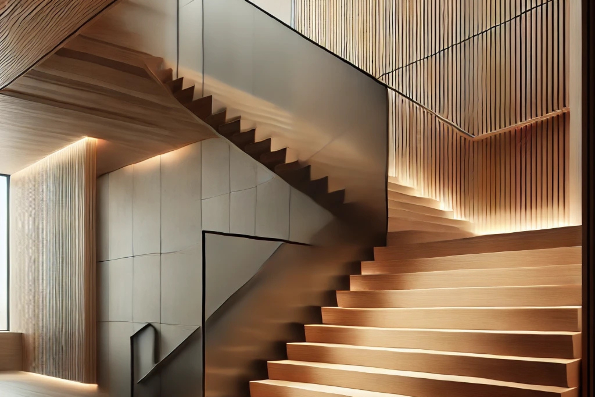 Ajouter un éclairage LED sous vos marches d'escalier pour plus de sécurité.