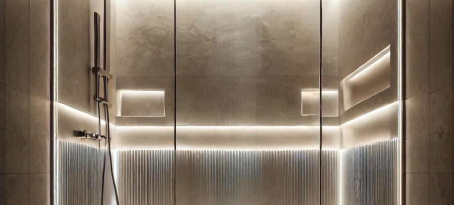 Illuminez votre niche de douche avec un éclairage LED sur mesure.