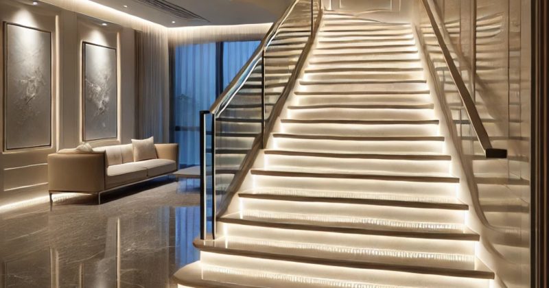 Eclairer vos escaliers d'intérieur avec un éclairage LED sur mesure