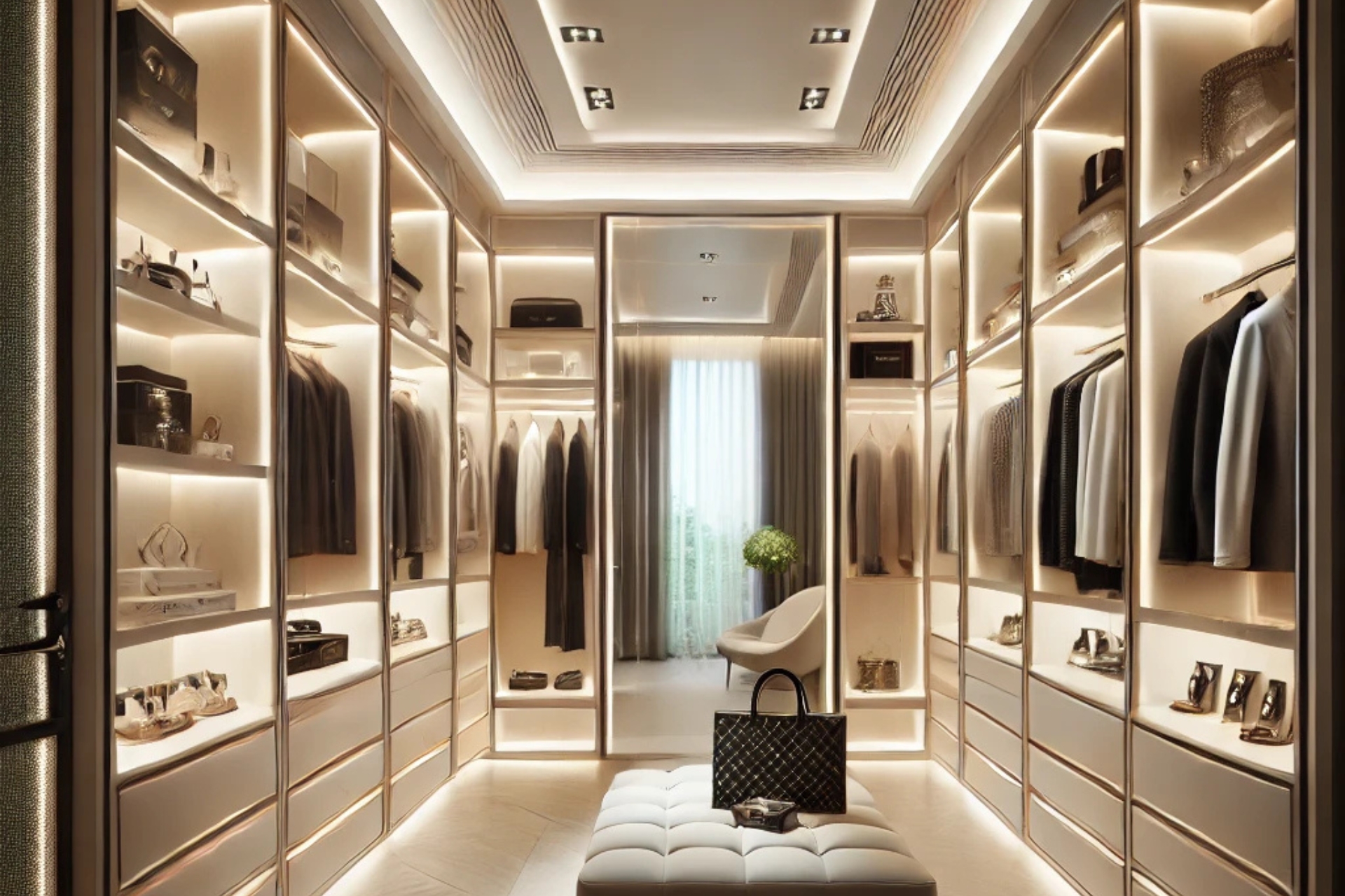 Eclairer votre dressing en y mettant des rubans LED.