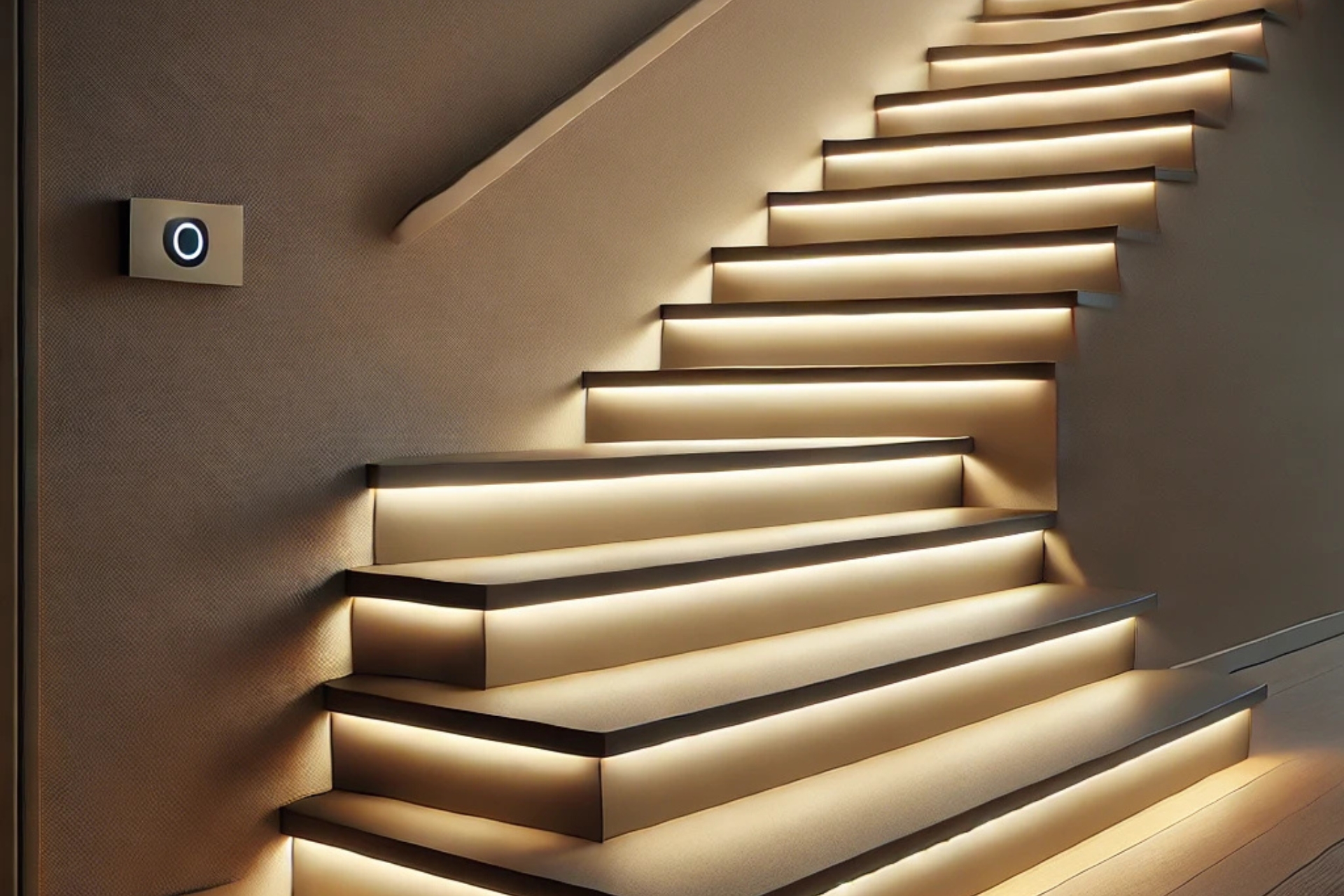 Eclairage de votre escalier avec un détecteur de mouvement efficace.