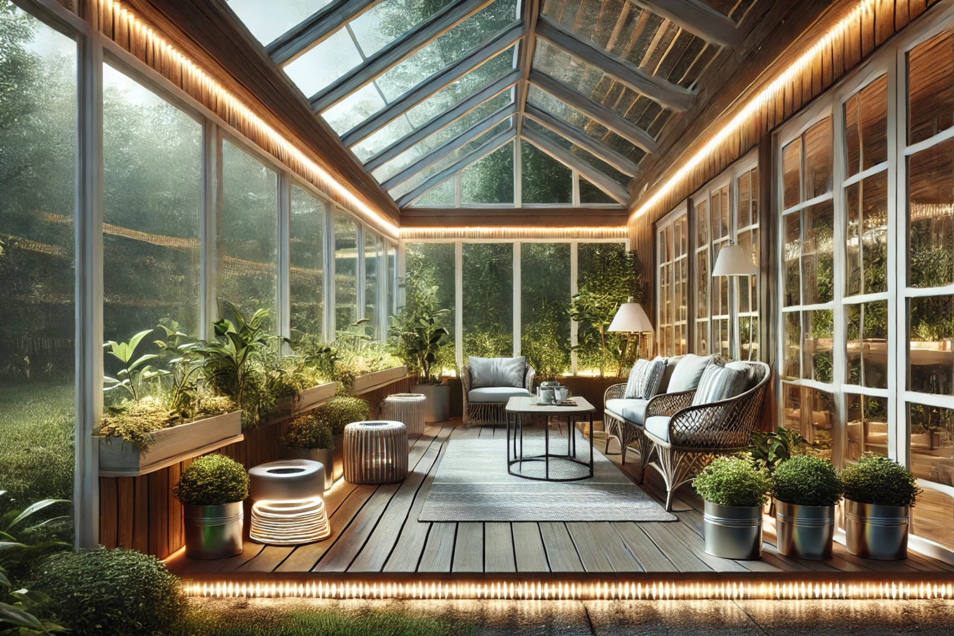 Eclairer votre véranda d'extérieur avec des rubans LED.