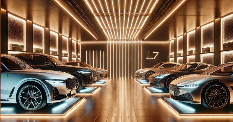 Sublimez votre garage de voiture de luxe avec un éclairage LED.