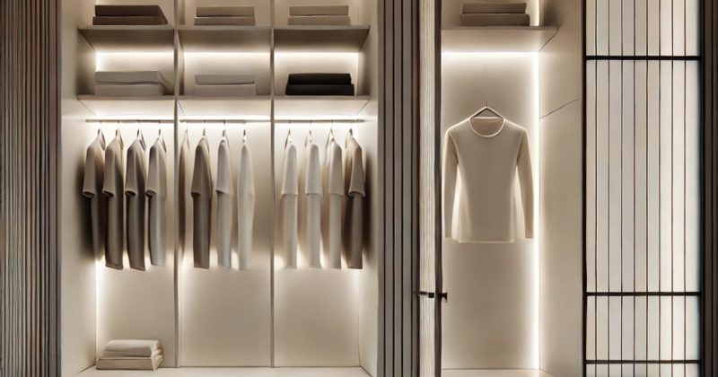 Illuminez votre dressing avec style grâce aux rubans LED.