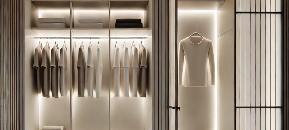 Illuminez votre dressing avec style grâce aux rubans LED.