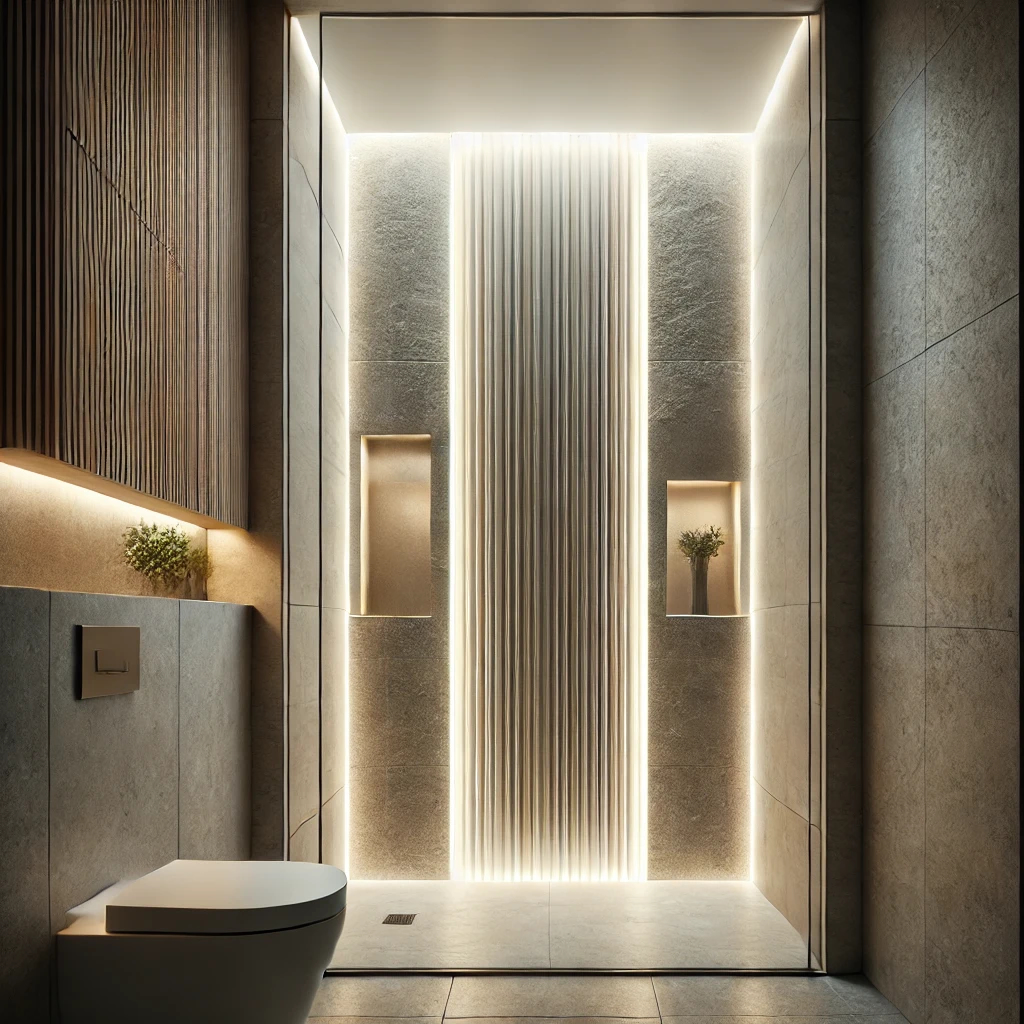 Utilisez un éclairage LED pour votre niche de douche