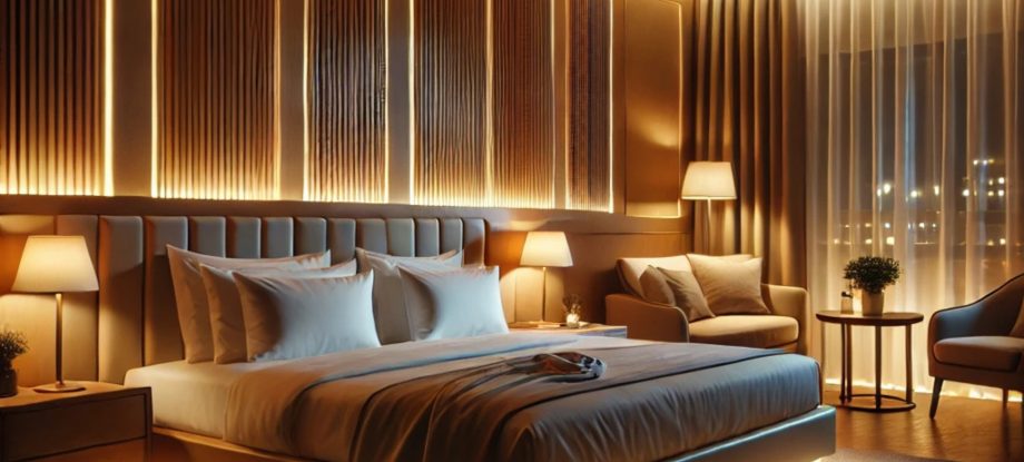 Illuminez votre chambre d'hôtel avec des rubans LED.