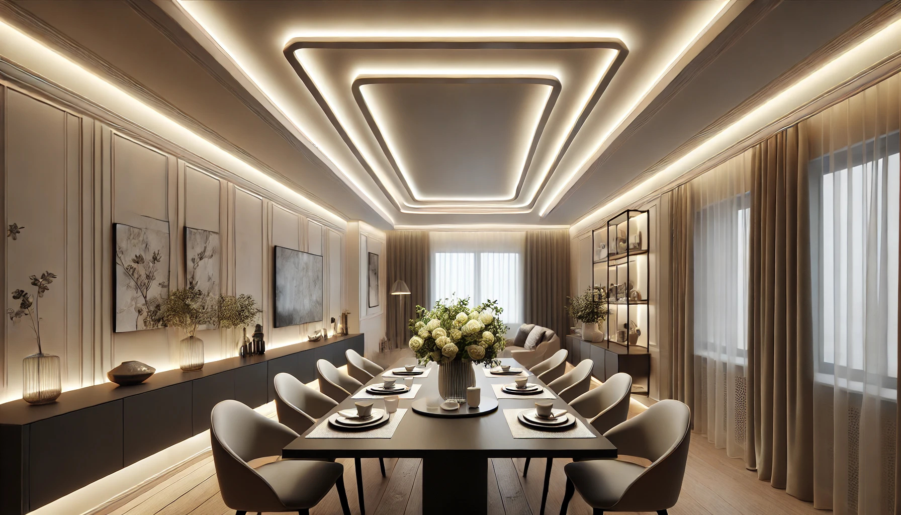 Rubans LED encastrés pour une lumière douce et agréable