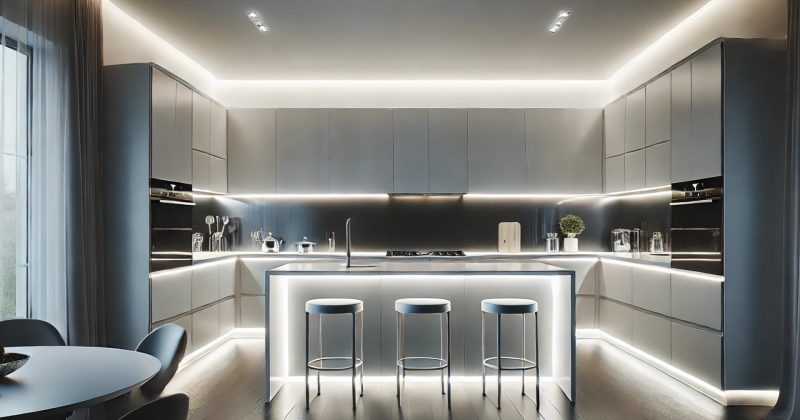 Utilisez des rubans LED encastrés pour votre plafond.