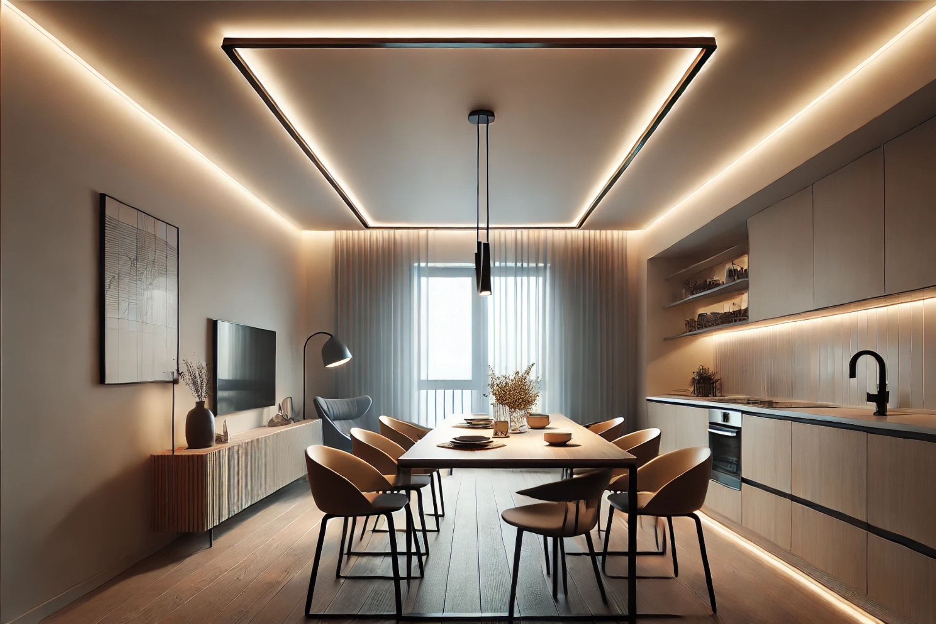 Utilisez des rubans LED pour sublimer votre Airbnb.