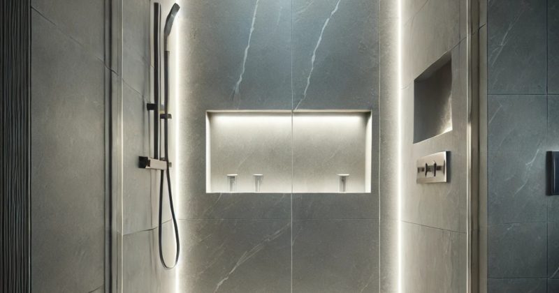 Utilisez un ruban LED waterproof pour éclairer votre niche de douche.