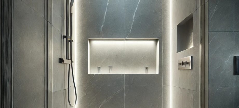 Utilisez un ruban LED waterproof pour éclairer votre niche de douche.