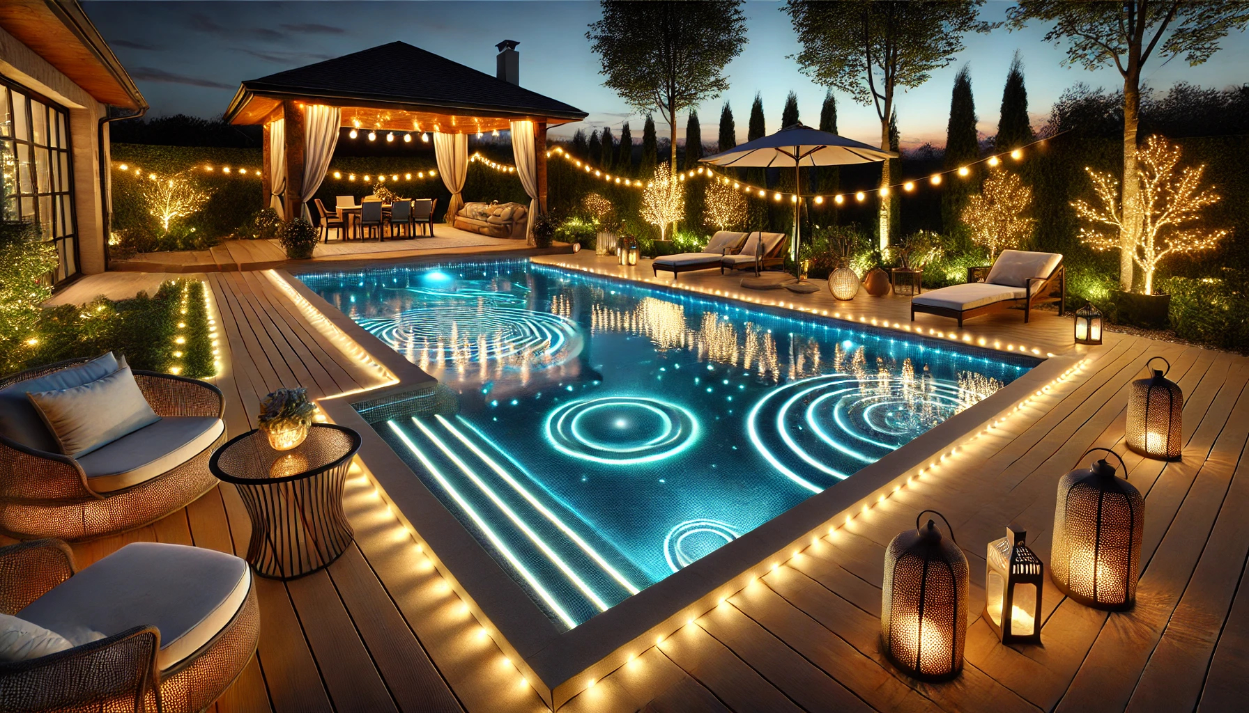 Rajouter un éclairage LED autour de votre piscine Magiline